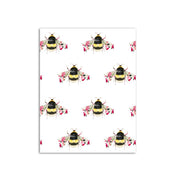 white wallpaper, botanical bee, floral wallpaper, bedroom wallpaper, living room wallpaper, home decor, flower wallpaper bumble bee, floral bee