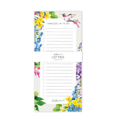 Magnetic To Do List Pad featuring Botanical Hummingbird - Lola Design Ltd