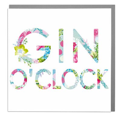 Gin O'Clock Card - Lola Design Ltd