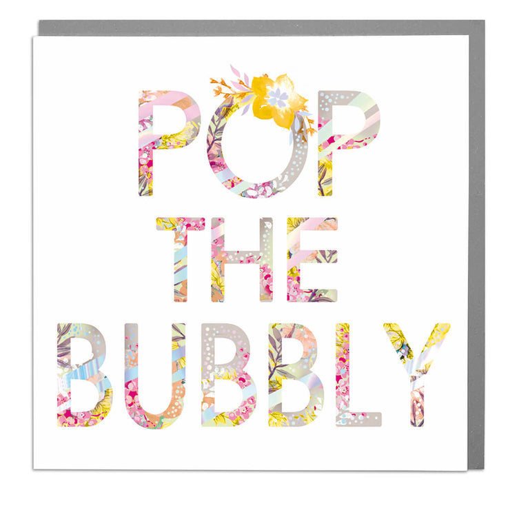 Pop The Bubbly Card - Lola Design Ltd