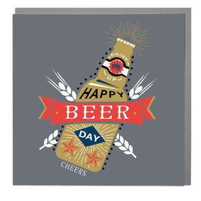 Beer Birthday Card - Lola Design Ltd