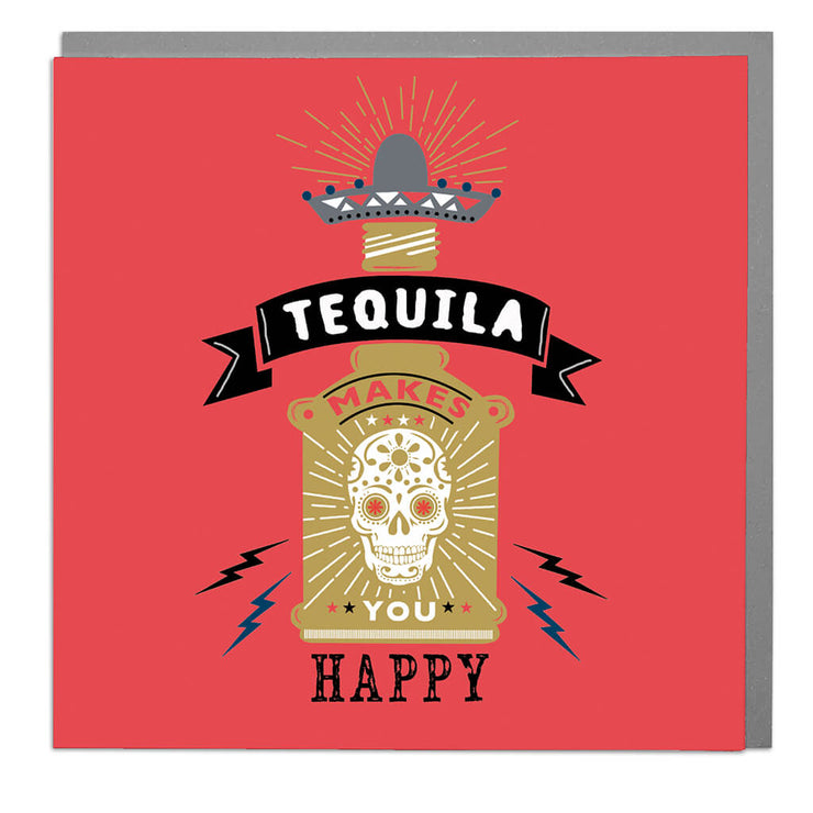 Tequila Birthday Card - Lola Design Ltd
