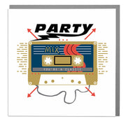 Party Classic Mixtape Birthday Card - Lola Design Ltd