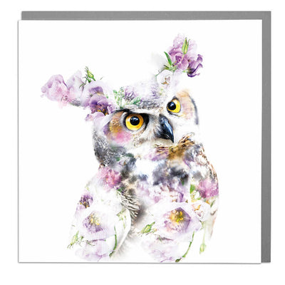 Great Horned Owl Card - Lola Design Ltd