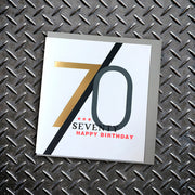 70th Birthday Card - Lola Design Ltd