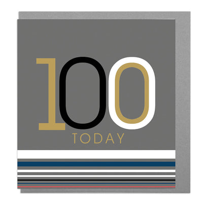 100th Birthday Card - Lola Design Ltd