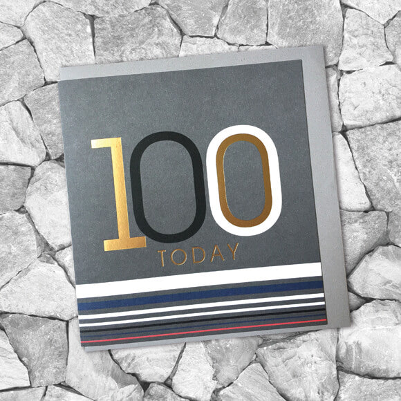 100th Birthday Card - Lola Design Ltd