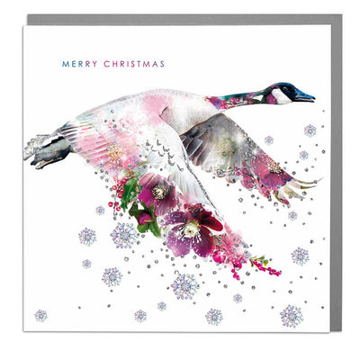 Canadian Goose Merry Christmas Card - Lola Design Ltd
