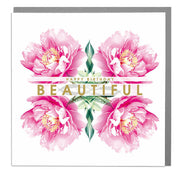 Happy Birthday Beautiful Card - Lola Design Ltd