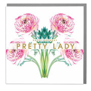Happy Birthday Pretty Lady Card - Lola Design Ltd
