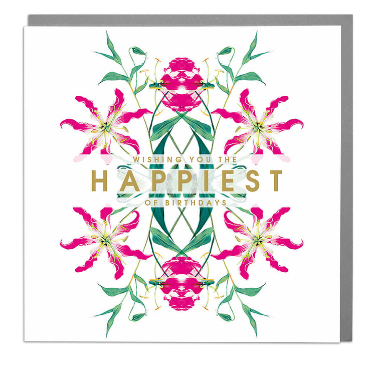 Wishing You The Happiest Of Birthdays Card - Lola Design Ltd