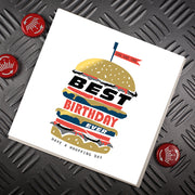 Best Birthday Ever Burger Card - Lola Design Ltd