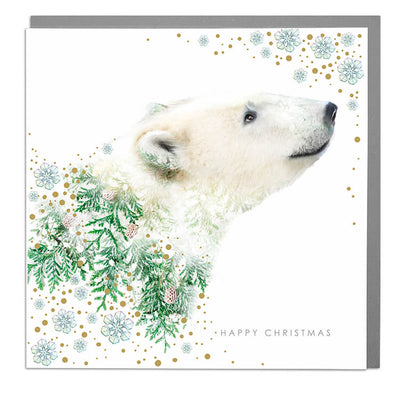 Polar Bear Christmas Card - Lola Design Ltd