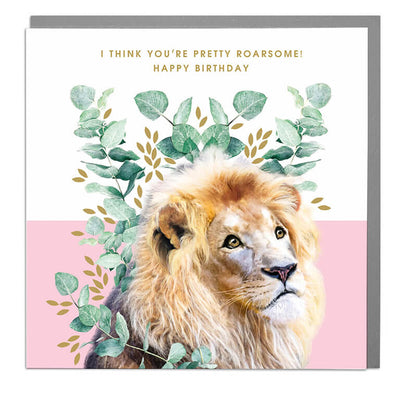 Lion Birthday Card - Lola Design Ltd