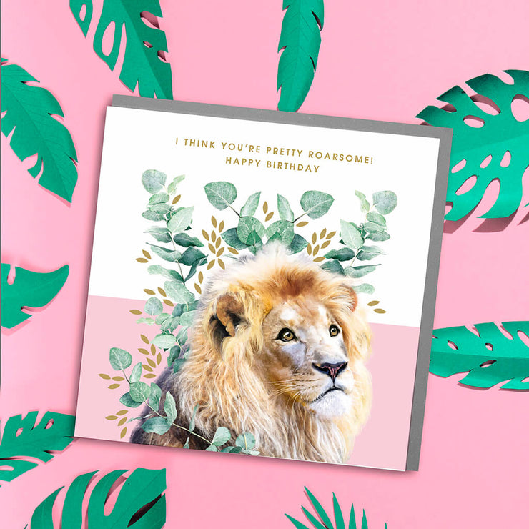 Lion Birthday Card - Lola Design Ltd
