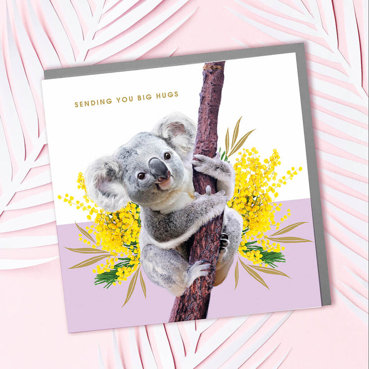 Koala Big Hugs Card - Lola Design Ltd