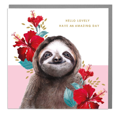 Sloth Birthday Card - Lola Design Ltd