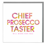 Chief Prosecco Taster Card - Lola Design Ltd