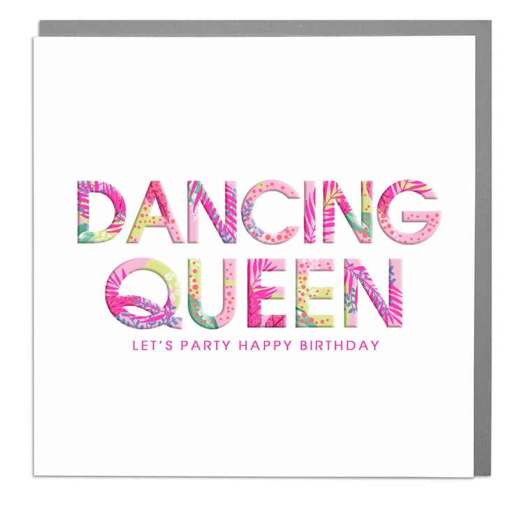 Dancing Queen Birthday Card - Lola Design Ltd
