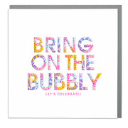 Congratulations Bubbly Card - Lola Design Ltd