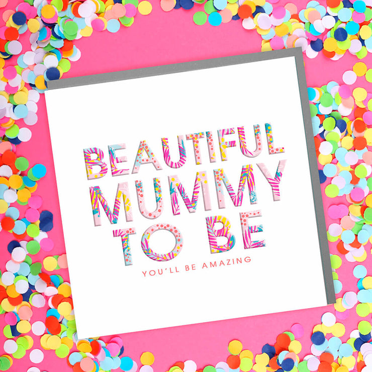 Beautiful Mummy To Be Card - Lola Design Ltd