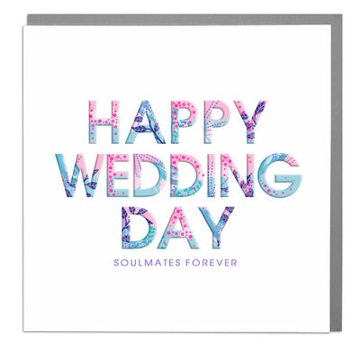 Happy Wedding Day Card - Lola Design Ltd
