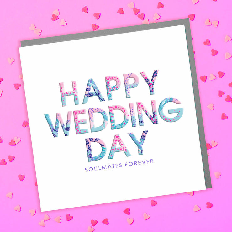 Happy Wedding Day Card - Lola Design Ltd