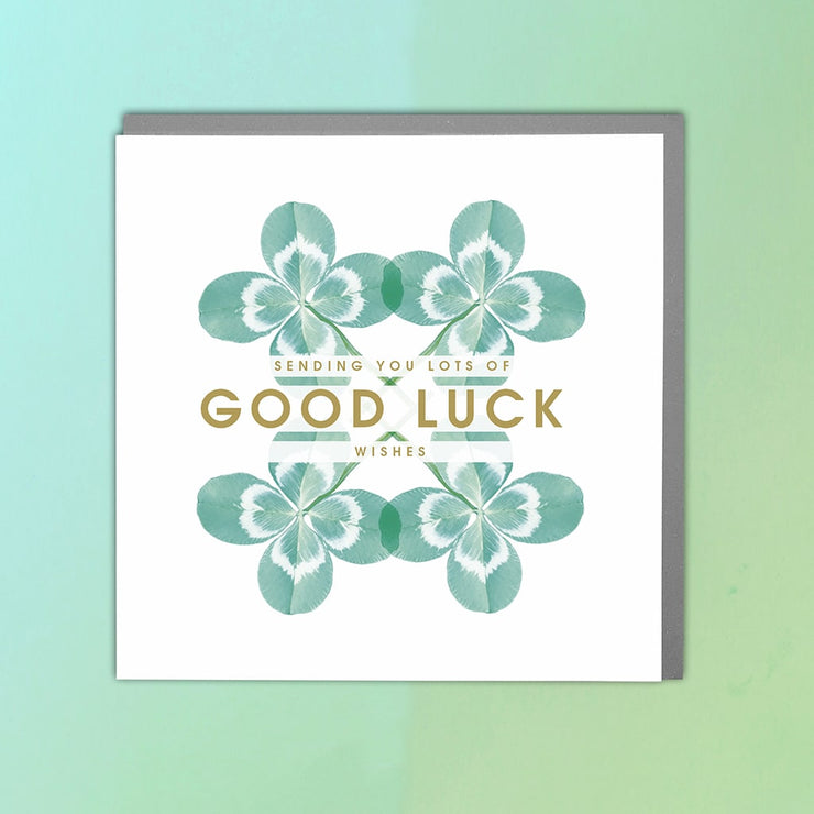 Good Luck Wishes Card - Lola Design Ltd