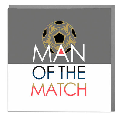 Man Of The Match Birthday Card - Lola Design Ltd