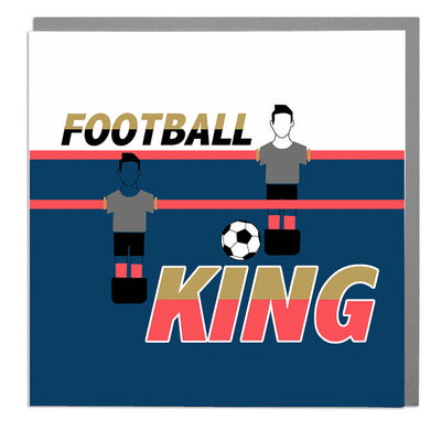 Football King Birthday Card - Lola Design Ltd