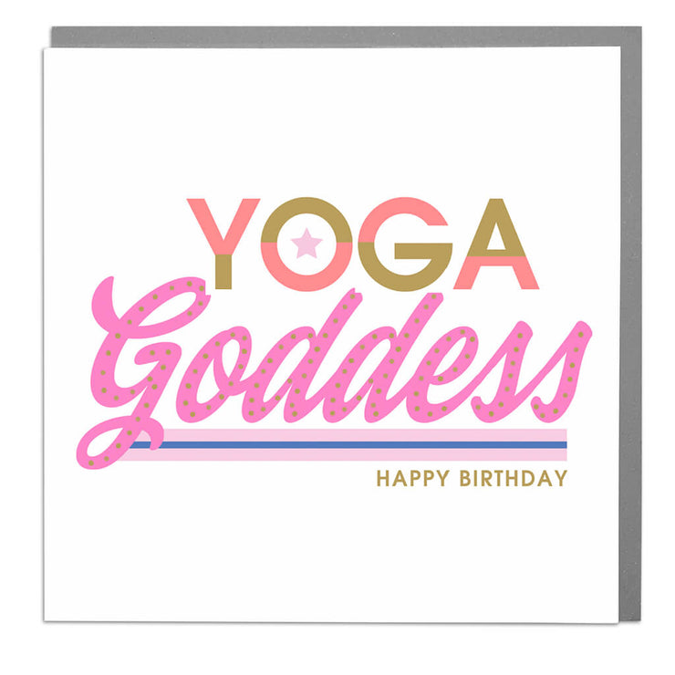Yoga Goddess Birthday Card - Lola Design Ltd