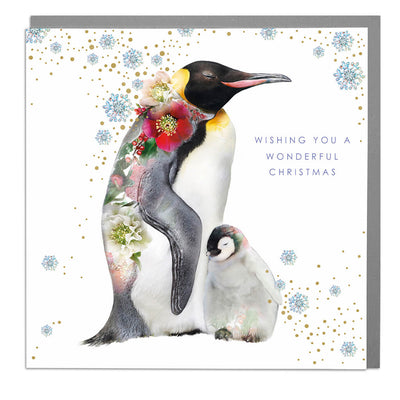 Penguins Wonderful Christmas Card - Lola Design Ltd