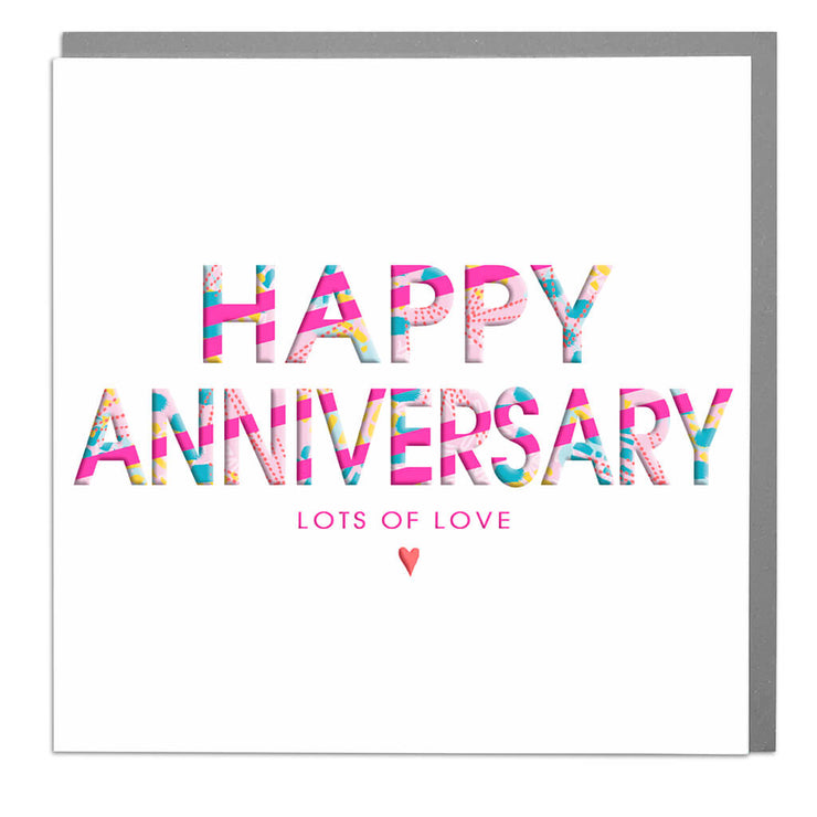 Happy Anniversary Card - Lola Design Ltd