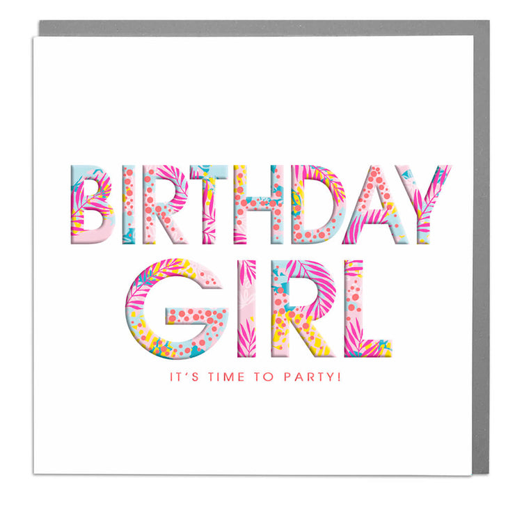 Birthday Girl Card - Lola Design Ltd