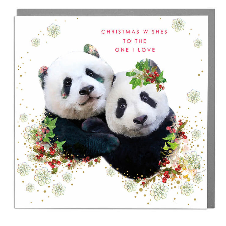 Christmas Wishes To The One I Love Card - Lola Design Ltd