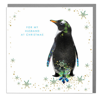 For My Husband At Christmas Card - Lola Design Ltd