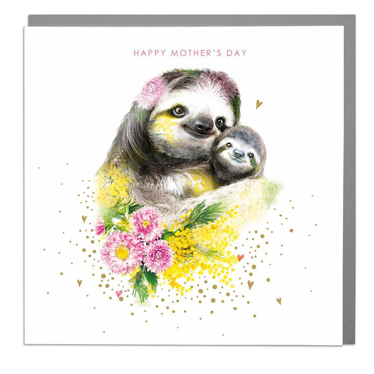 Sloths Happy Mother's Day Card - Lola Design Ltd