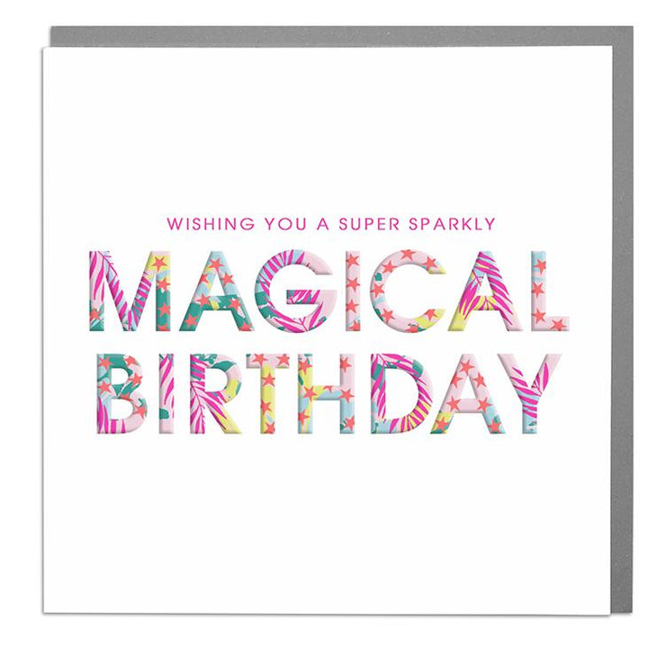 Super Sparkly Birthday Card - Lola Design Ltd