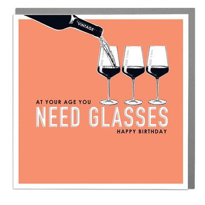You Need Glasses Birthday Card - Lola Design Ltd