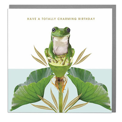 Frog Totally Charming Birthday Card - Lola Design Ltd