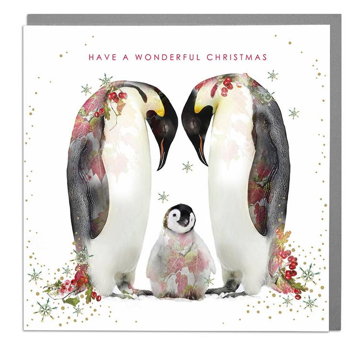 Penguins Christmas Card - Lola Design Ltd