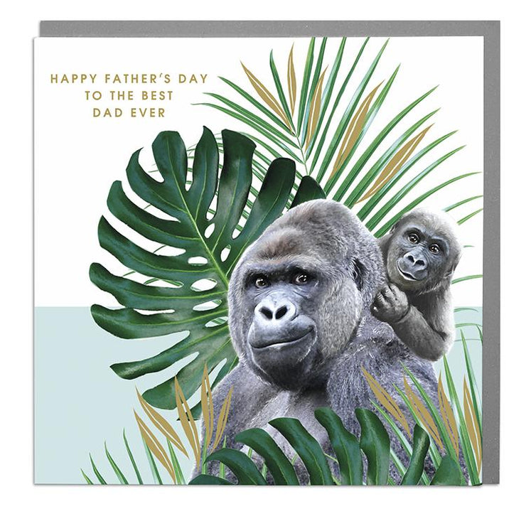 Gorilla Father's Day Card - Lola Design Ltd