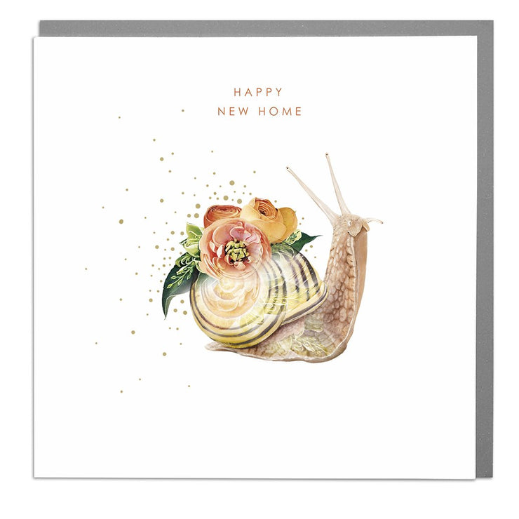 Snail New Home Birthday Card - Lola Design Ltd