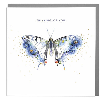 Butterfly Thinking of You Card - Lola Design Ltd