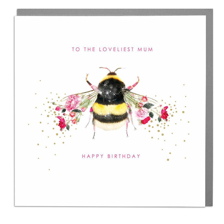 Bee Mum Birthday Card - Lola Design Ltd