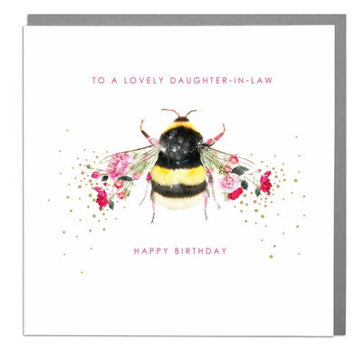 Bee Daughter-in-Law Birthday Card - Lola Design Ltd