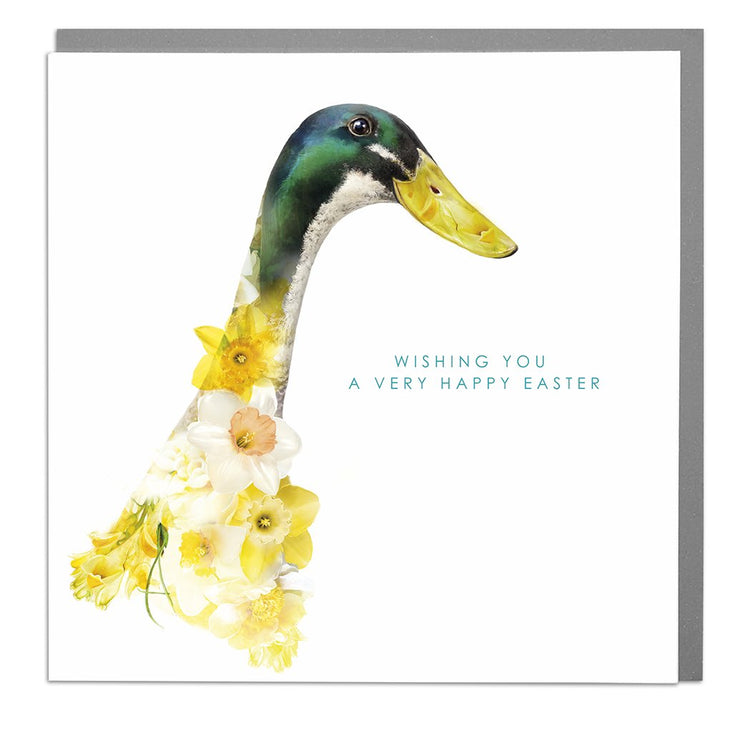 Duck Wishing You A Very Happy Easter Card by Lola Design - Lola Design Ltd