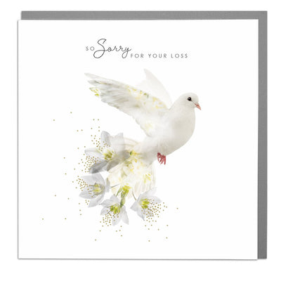Dove So Sorry For Your Loss Card by Lola Design - Lola Design Ltd