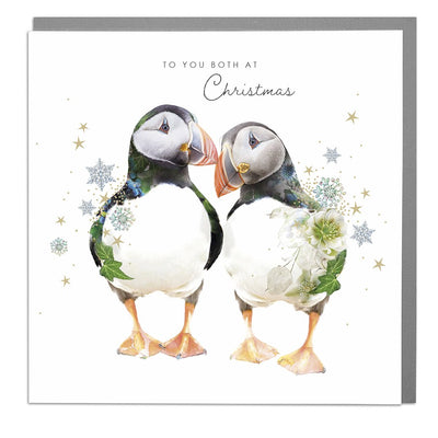 Puffin Both Of You Chirstmas Card by Lola Design - Lola Design Ltd