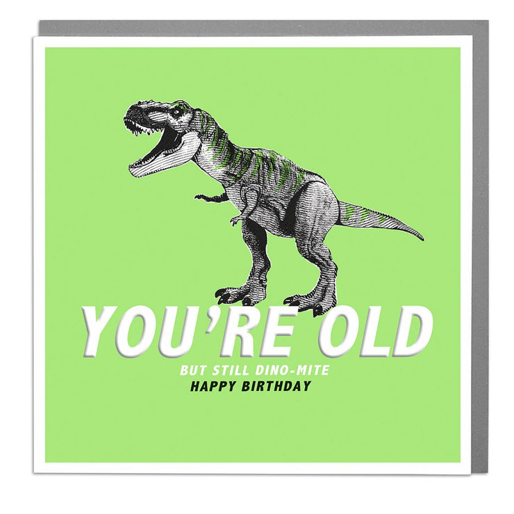 Dino Birthday Card by Lola Design - Lola Design Ltd
